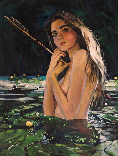 The Frog Princess di Oleksii Gnievyshev, Pittura in vendita su Singulart