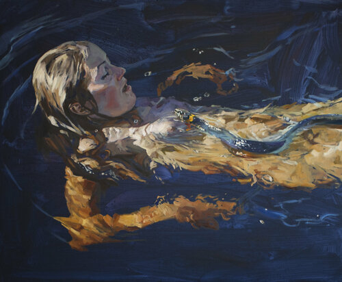 Frau und Schlange Oleksii Gnievyshev