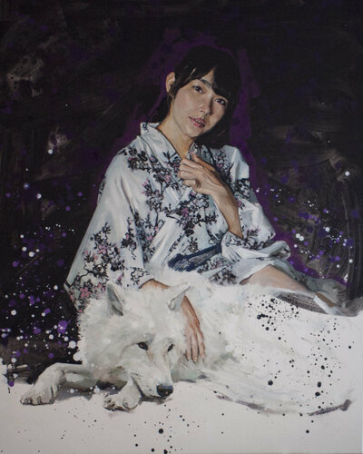 Okami van Oleksii Gnievyshev, Schilderij te koop op Singulart