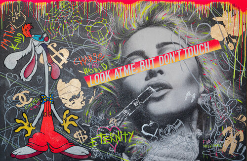 Look at me but don't touch van JoGis Art, Schilderij te koop op Singulart