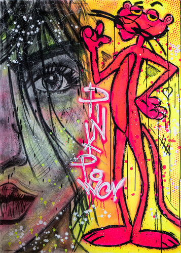 Pink Power van JoGis Art, Schilderij te koop op Singulart