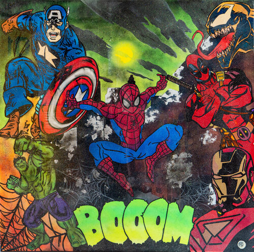 Heroes par JoGis Art, Peinture en vente sur Singulart