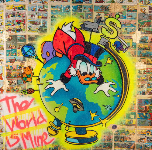 The world is mine par JoGis Art, Peinture en vente sur Singulart
