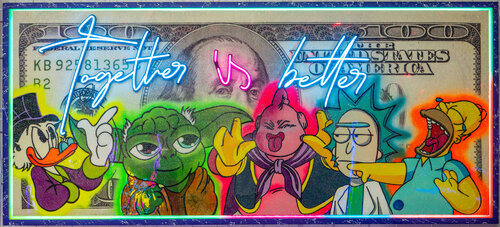 Together is better van JoGis Art, Schilderij te koop op Singulart