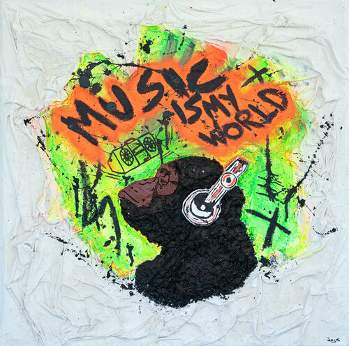 Music is my World par JoGis Art, Peinture en vente sur Singulart