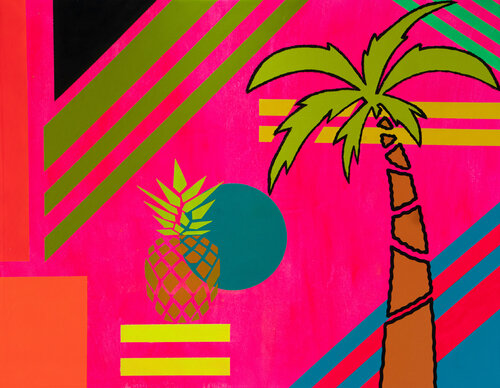 Tropical Vibes par JoGis Art, Peinture en vente sur Singulart
