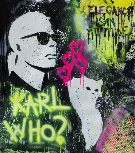 Attitude - Karl Lagerfeld van JoGis Art, Schilderij te koop op Singulart