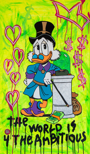 The world is 4 the ambitious van JoGis Art, Schilderij te koop op Singulart