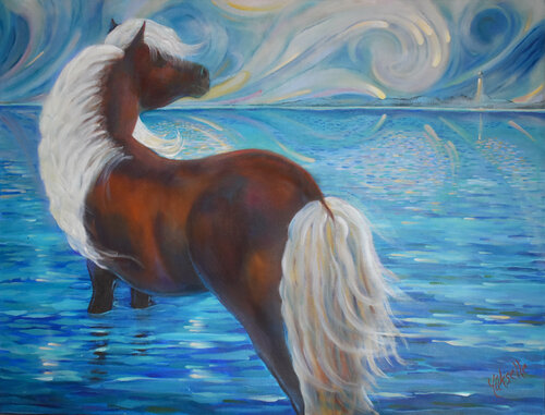 Dream Of The Miniature Horse van Yüksel Hassan, Schilderij te koop op Singulart
