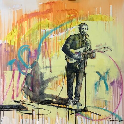 Street musician von Yaroslav Yasenev, Malerei kaufen auf Singulart