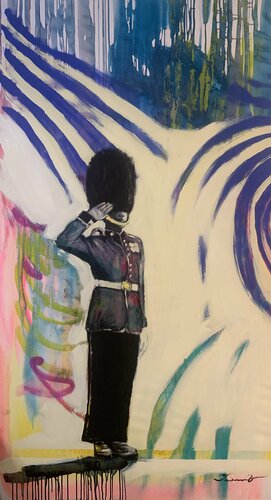 Queen guard di Yaroslav Yasenev, Pittura in vendita su Singulart