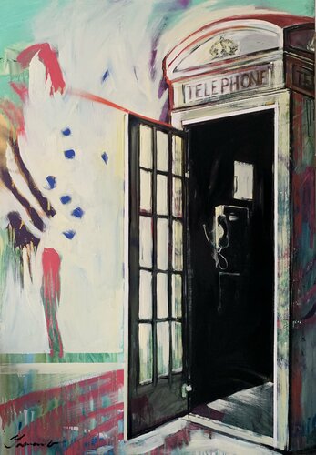 Phone booth de Yaroslav Yasenev, Pintura a la venta en Singulart