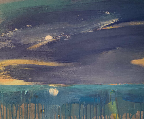 Rainy sky di Yaroslav Yasenev, Pittura in vendita su Singulart
