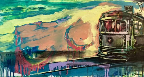 Bright tram Yaroslav Yasenev