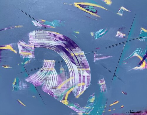 XXL Big Abstract - "Motion'' - Abstract - Bright abstraction - Expressive abstraction di Yaroslav Yasenev, Pittura in vendita su Singulart