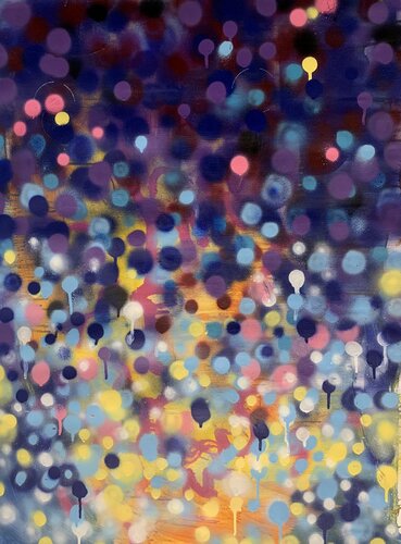 Abstract - "Fantasy'' - Spray paint Abstract - Bright abstraction - Expressive abstraction di Yaroslav Yasenev, Pittura in vendita su Singulart