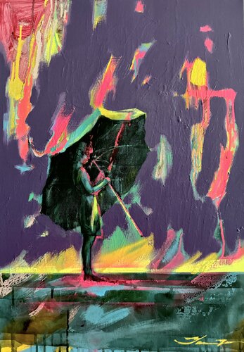 Purple rain von Yaroslav Yasenev, Malerei kaufen auf Singulart