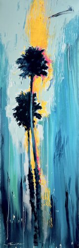 Winter palms by Yaroslav Yasenev, Painting for Sale on Singulart