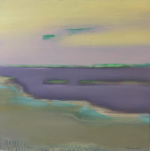 Purple dawn par Yaroslav Yasenev, Peinture en vente sur Singulart