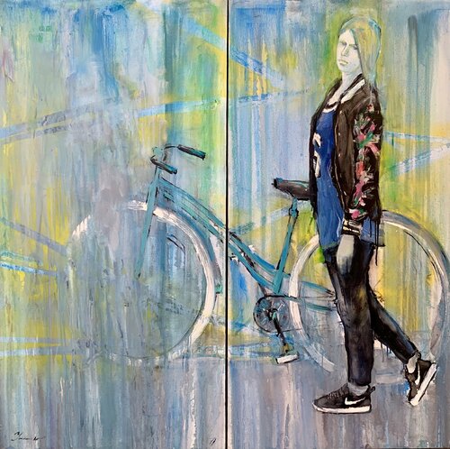 Bike di Yaroslav Yasenev, Pittura in vendita su Singulart