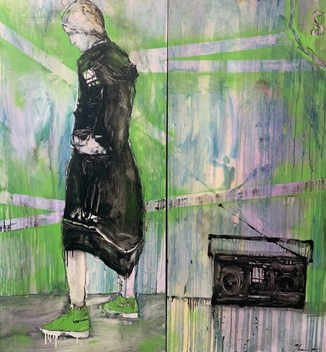Boombox di Yaroslav Yasenev, Pittura in vendita su Singulart