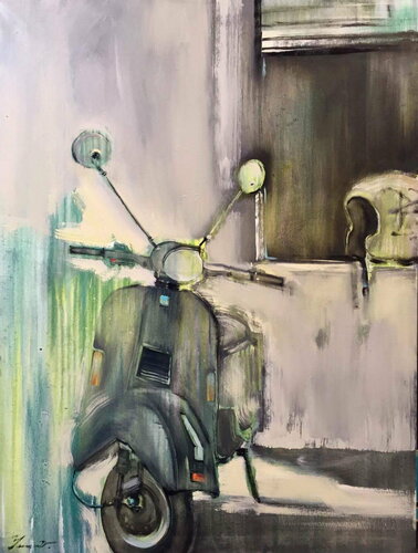 Motorbike di Yaroslav Yasenev, Pittura in vendita su Singulart