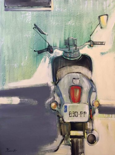 Motorbike 2 di Yaroslav Yasenev, Pittura in vendita su Singulart
