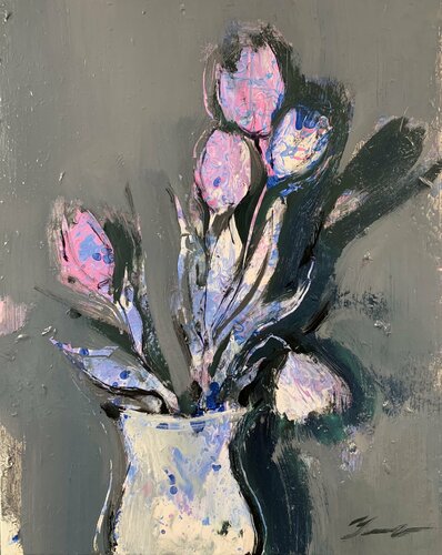 Tulips di Yaroslav Yasenev, Pittura in vendita su Singulart