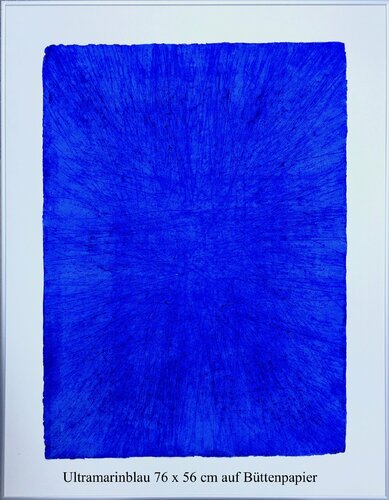 ultramarine blue, Yves Klein blue, ultramarinblau di Thomas Peter Kausel, Pittura in vendita su Singulart