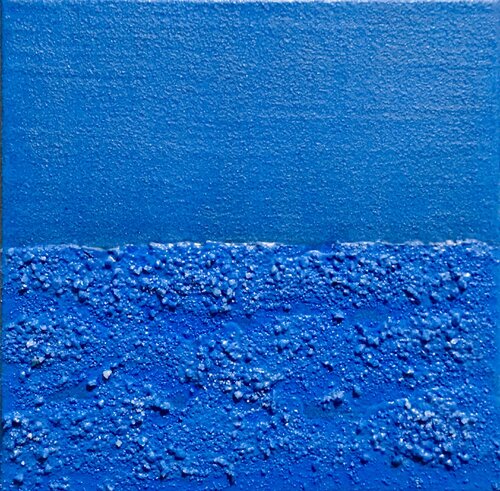 blaues Meer und blauer Himmel di Thomas Peter Kausel, Pittura in vendita su Singulart