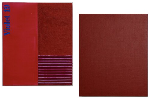Abstrakte Maleerei. Color field painting. Thomas Peter Kausel
