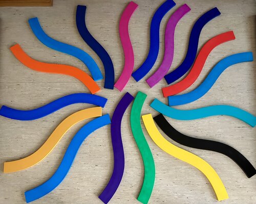 "Wogen des Lebens: Ein Tanz der Wege" by Thomas Peter Kausel, Painting for Sale on Singulart