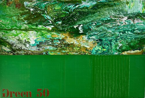 Grüne Harmonie von Thomas Peter Kausel, Malerei kaufen auf Singulart