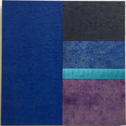 Color field painting blue par Thomas Peter Kausel, Peinture en vente sur Singulart