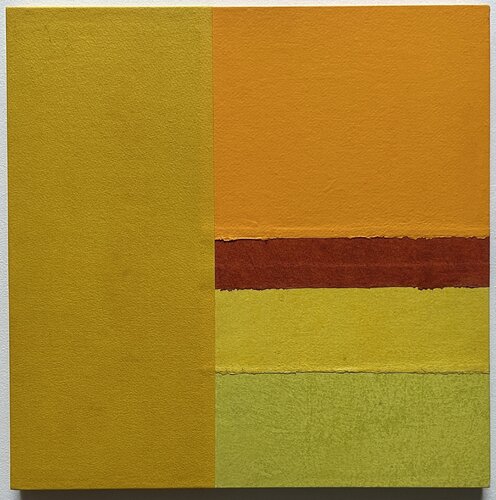 Color field art. Sonnengelbe Träume. van Thomas Peter Kausel, Schilderij te koop op Singulart