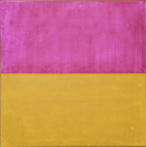 Inspiriert durch die Farben Pink und Gelb von Mark Rothko Thomas Peter Kausel
