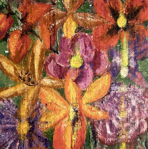 Blumen. Die Schönheit des Sommers. par Thomas Peter Kausel, Peinture en vente sur Singulart