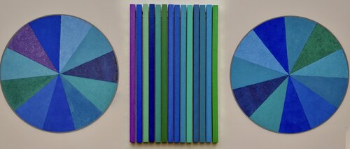 Malerei in Blau. Thomas Peter Kausel