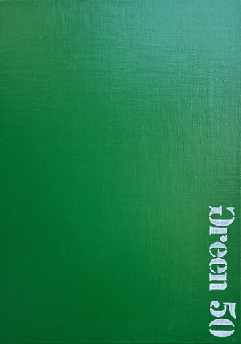 Grüne Felder. Abstrakte Malerei van Thomas Peter Kausel, Schilderij te koop op Singulart