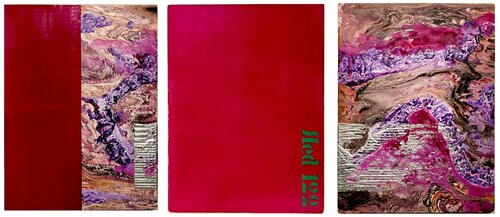 Abstrakte Malerei. Magenta. par Thomas Peter Kausel, Peinture en vente sur Singulart