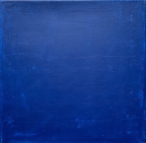 Blauer Himmel. Abstrakte Malerei blau Thomas Peter Kausel