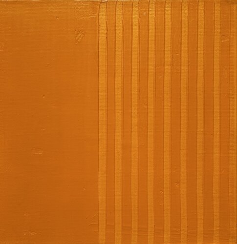 Lebensfreude. Abstrakte Malerei. Gelb. Thomas Peter Kausel