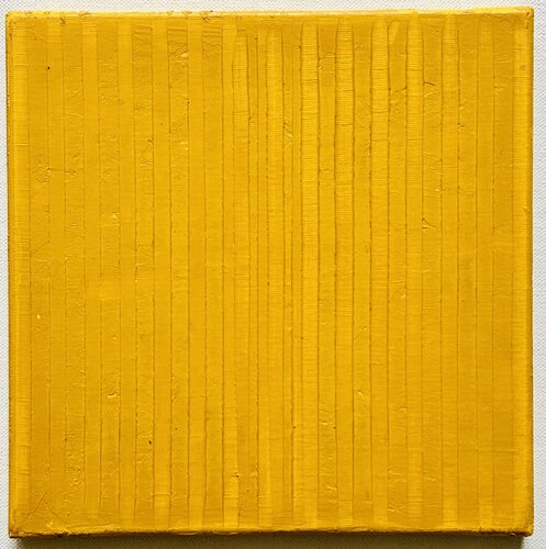 Sonnenblumenfeld. Abstrakte Malerei.Gelb. by Thomas Peter Kausel, Painting for Sale on Singulart