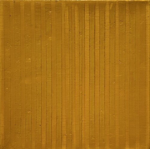 Sonnenblumenfeld. Abstrakte Malerei.Gelb. by Thomas Peter Kausel, Painting for Sale on Singulart