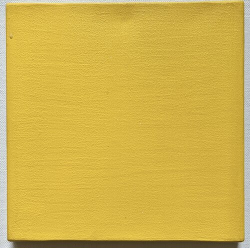 Geborgenheit. Abstrakte Malerei. Gelb. by Thomas Peter Kausel, Painting for Sale on Singulart