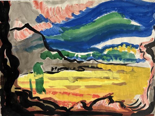 Spaziergang durch Berlin im Jahr 1955 by Thomas Peter Kausel, 회화 for Sale on Singulart