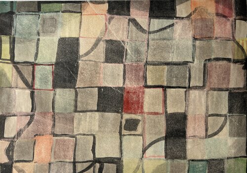 Landschaft in der Nähe von Berlin 1955 di Thomas Peter Kausel, Pittura in vendita su Singulart