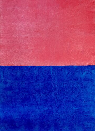 Red and Blue. Inspiration durch Mark Rothko van Thomas Peter Kausel, Schilderij te koop op Singulart