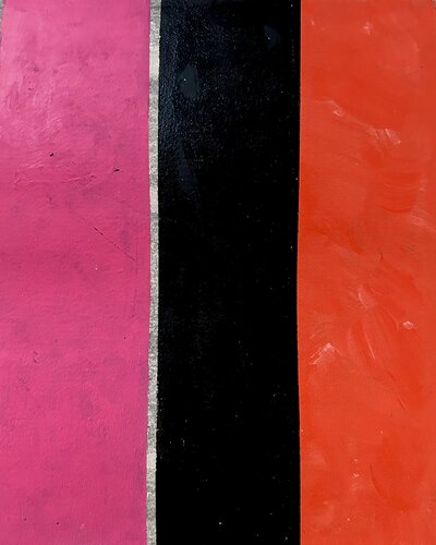 Strahlende Farben. Inspiration durch Banrett Newman van Thomas Peter Kausel, Schilderij te koop op Singulart