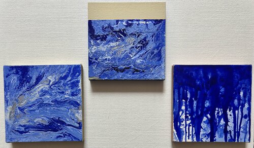 Ultramarinblau. Das Meer. di Thomas Peter Kausel, Pittura in vendita su Singulart